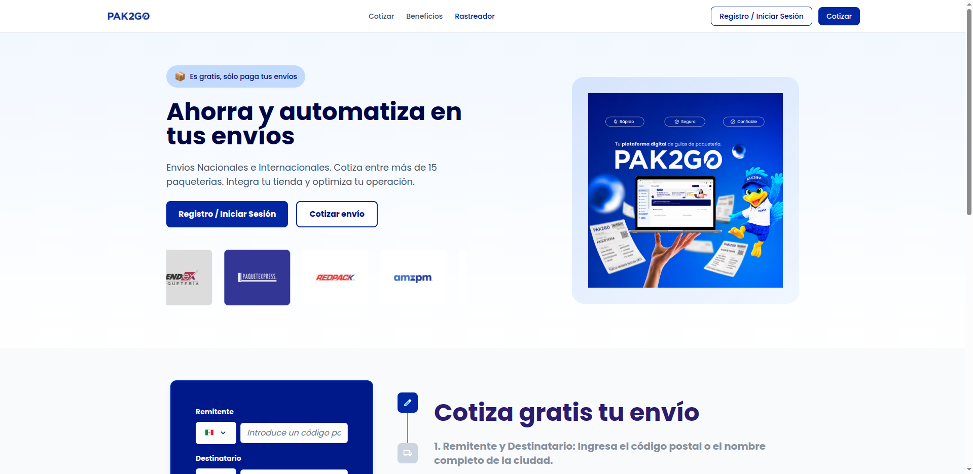 ePak - Captura del sitio